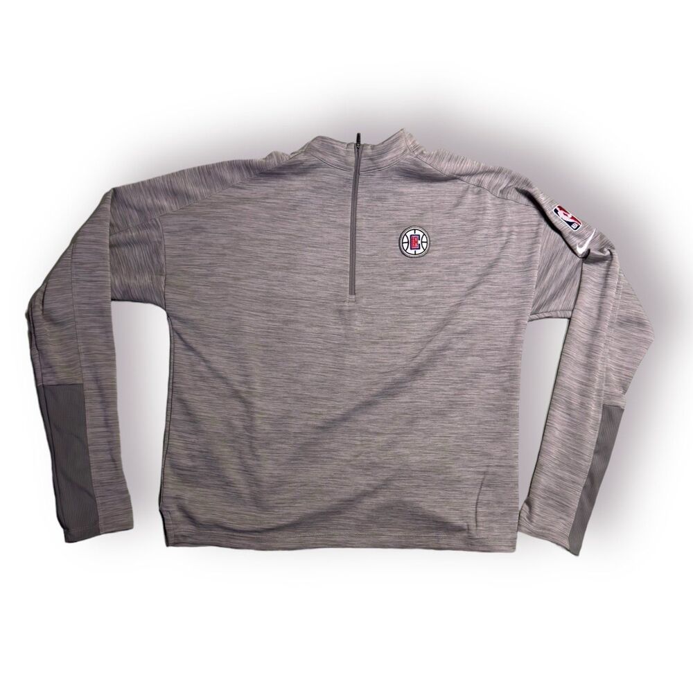 Nike Dri-Fit‎ LA Clippers Pullover Half Zip Long Sleeve Jacket Men’s Sz Medium